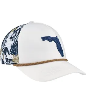 PUMA Men's White The Players Tropics Tech Rope FlexfitÃÂ Adjustable Hat